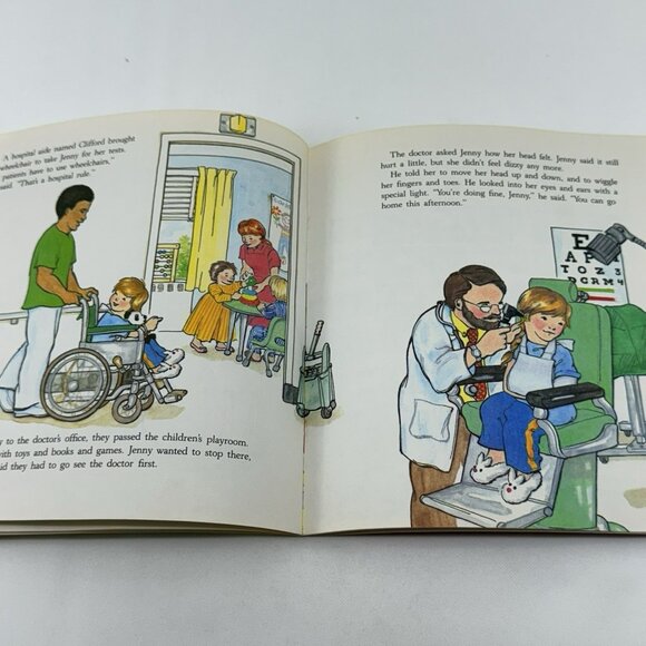 Vintage Golden Book Jenny In Hospital Reit Read Aloud Children Pictures Bedtime - Picture 12 of 12